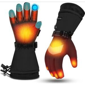Heated Gloves for Men Women, 7.4V 22.2Wh Rechargeable, Full Touchscreen...